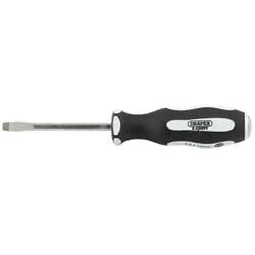 Draper Pound Thru' Plain Slot Soft Grip Screwdrivers, 5.5 X 75Mm Dr-35176