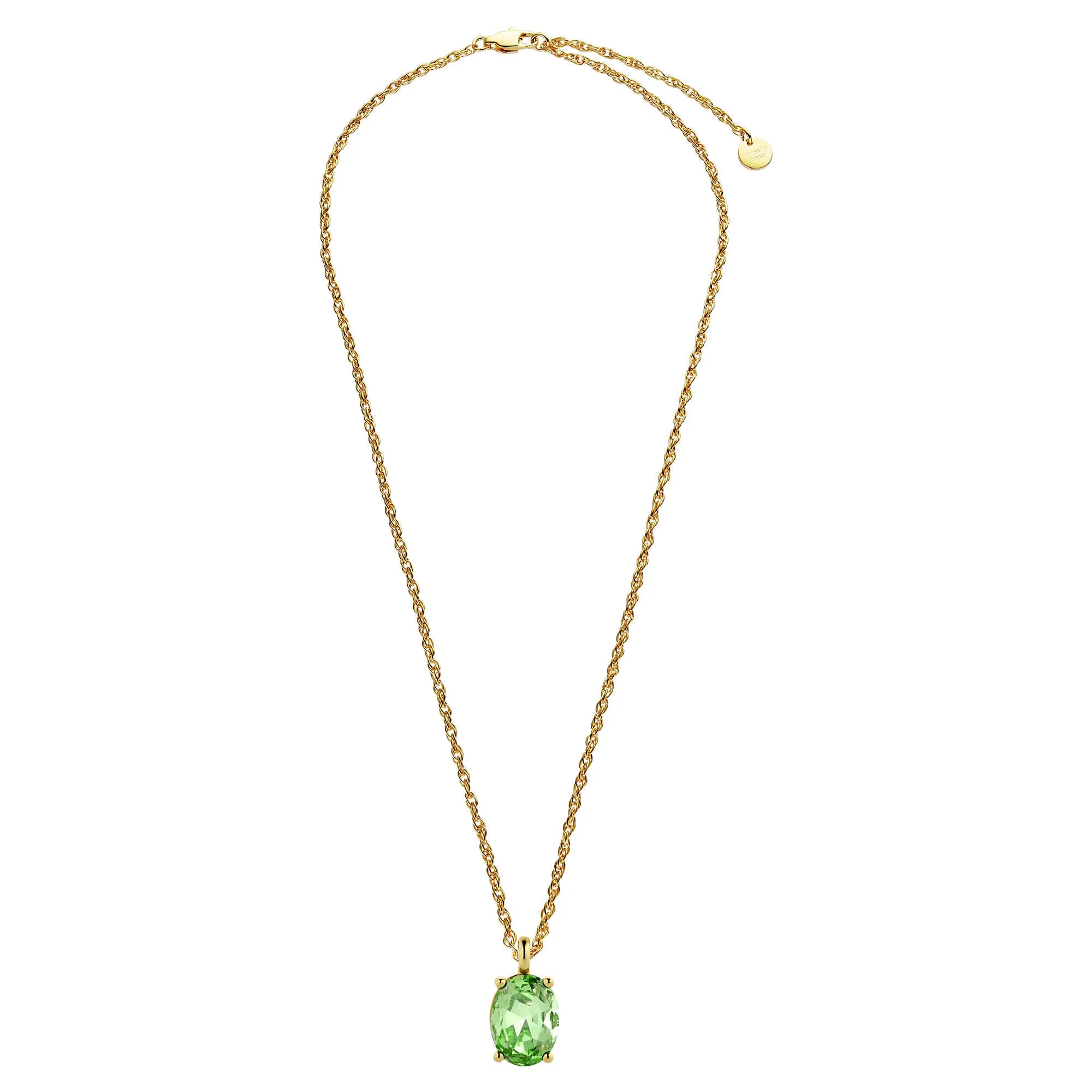 Dyrberg Kern Barga Gold Necklace - Light Green