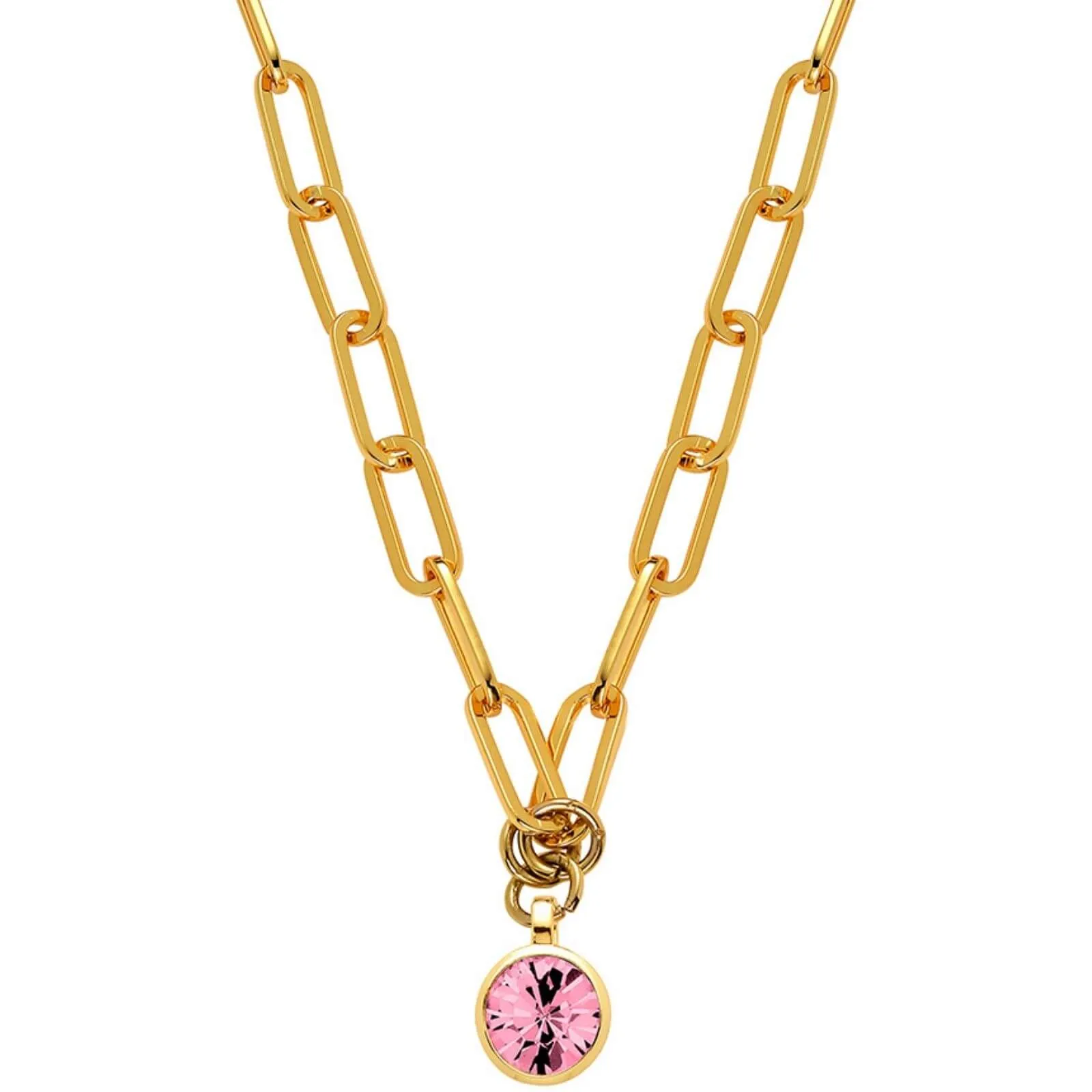 Dyrberg Kern Lisanna Gold Necklace - Light Rose