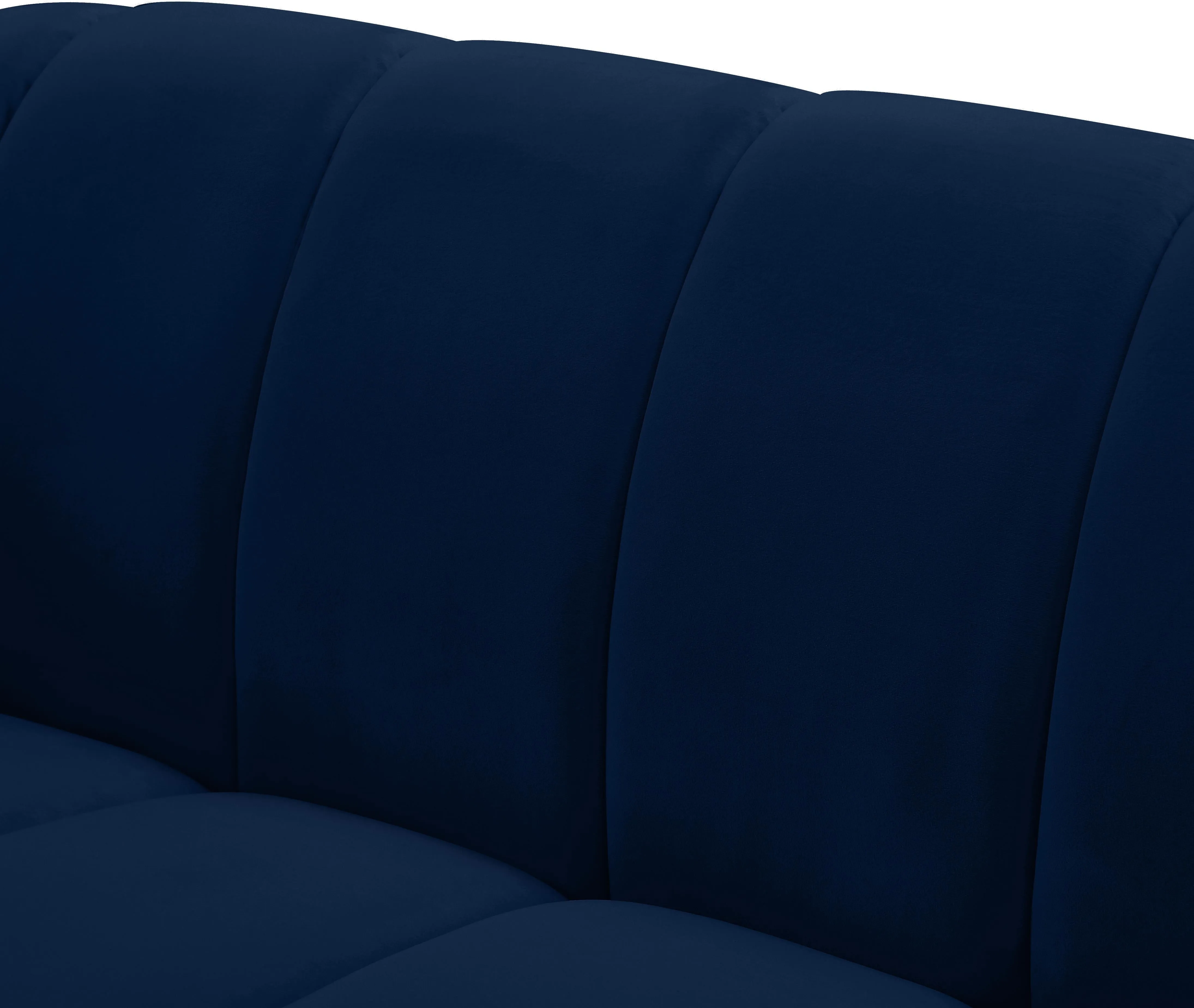 Elijah Navy Velvet Chair
