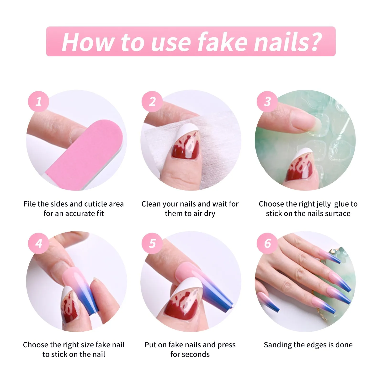 Fofosbeauty 24pcs Press on Nails, Fake Nails, Full Cover Acrylic Nails for Girls Women Kids, Almond New Year Pearl Diamond Red Edge