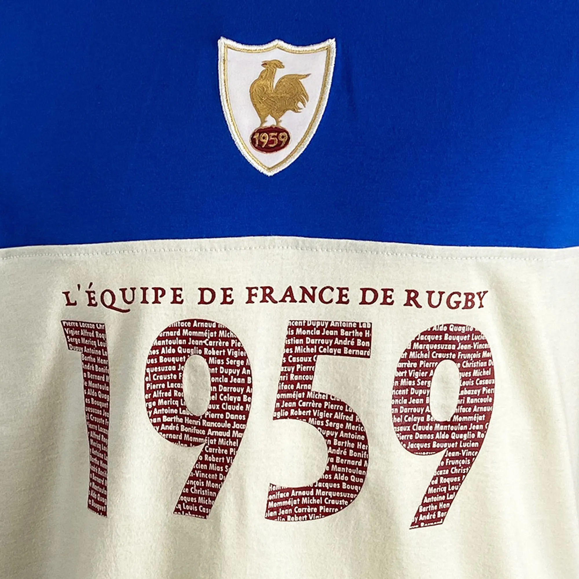 France Rugby 1959 T-Shirt by Ellis Rugby
