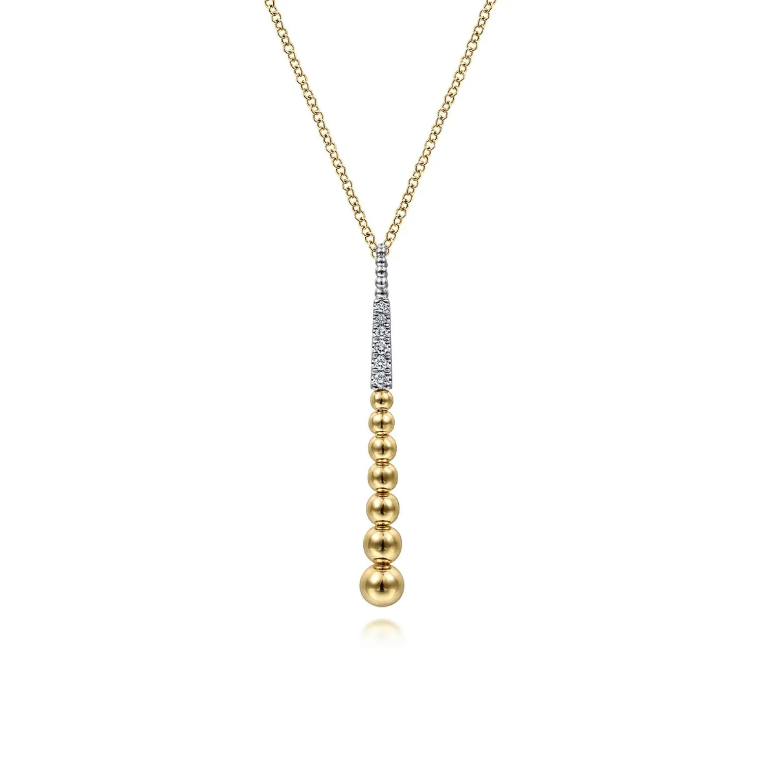 Gabriel & Co. Bujukan Bead Diamond Pave Pendant