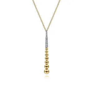 Gabriel & Co. Bujukan Bead Diamond Pave Pendant
