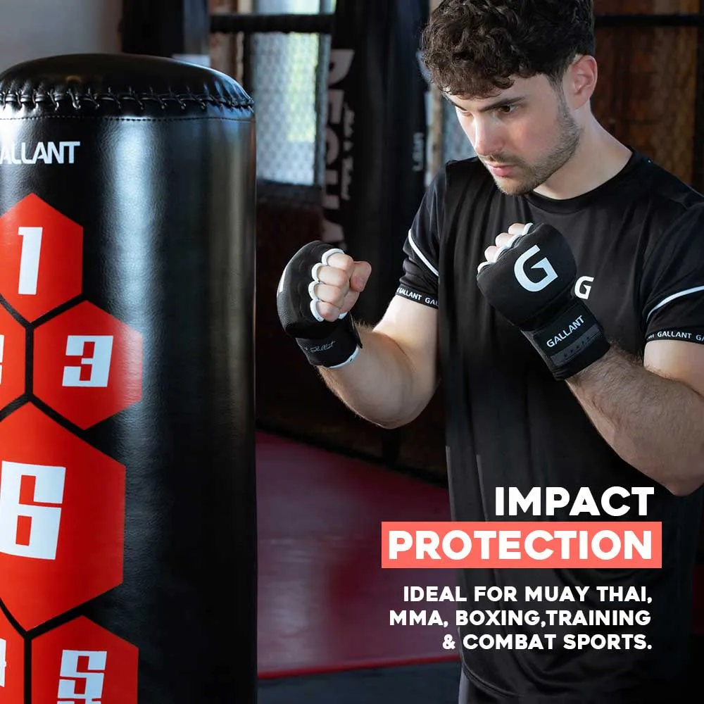 Gallant Heritage Boxing Gel Inner Hand Wrap - Black - Boxing Hand Wraps