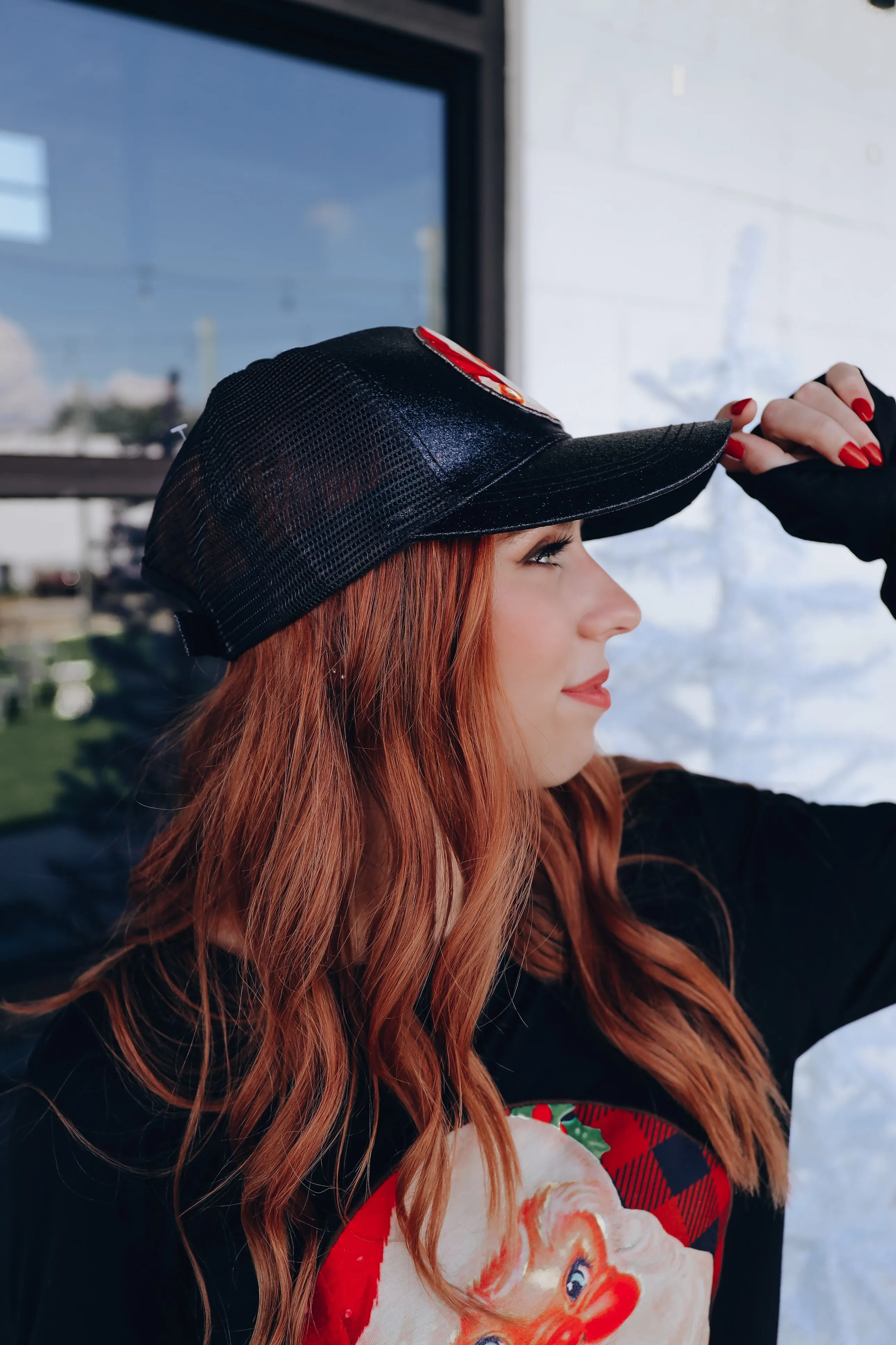 Glitter Classic Santa Christmas Cap