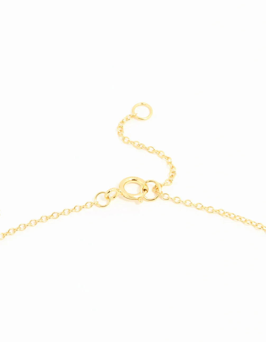 Gold Plated Sterling Silver Cubic Zirconia Flower Necklace