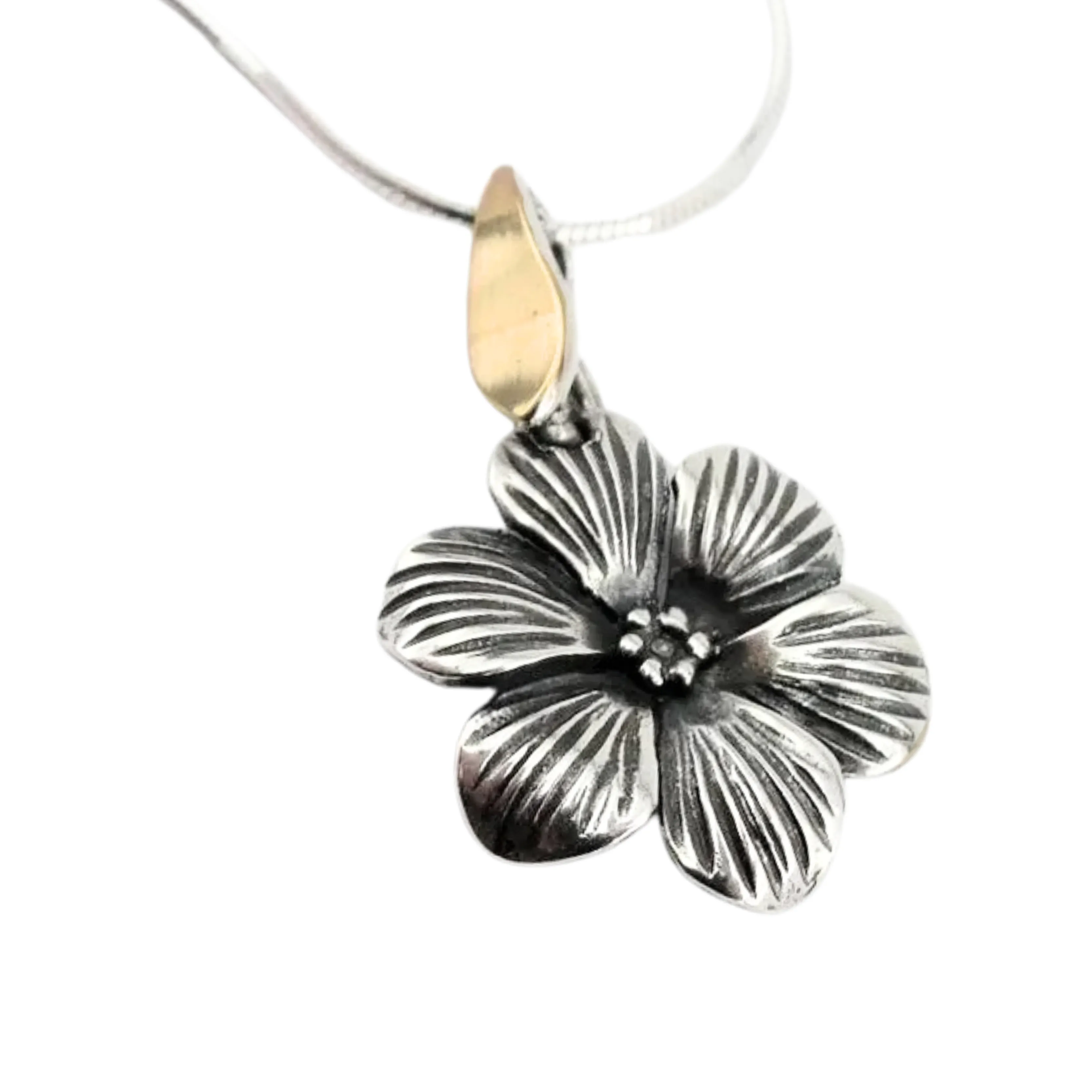 Hadar Designers SET Floral Pendant Earrings Set yellow Gold 925 Silver (MS 1507)py
