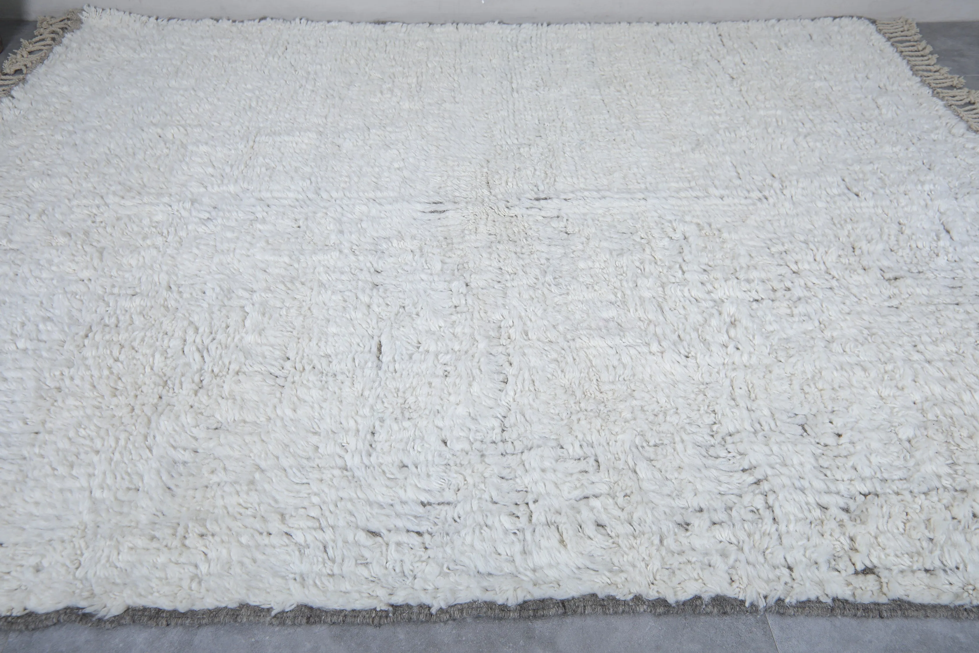Hand knotted beni ourain rug - Custom Moroccan rug