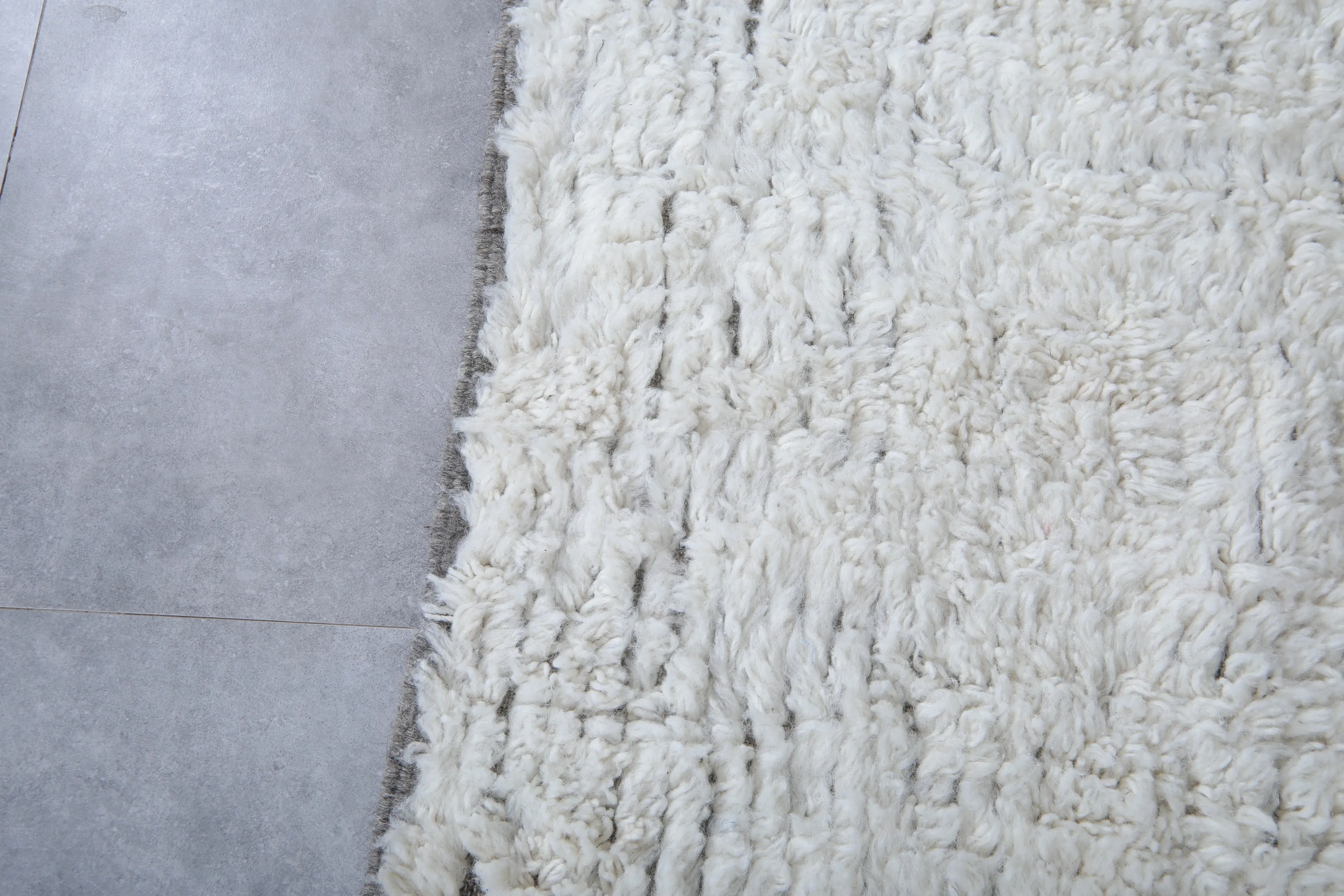 Hand knotted beni ourain rug - Custom Moroccan rug