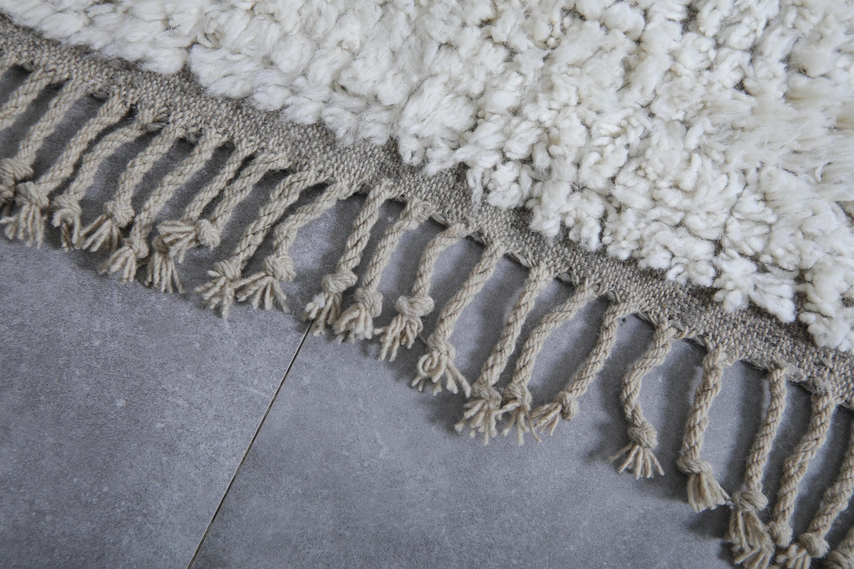 Hand knotted beni ourain rug - Custom Moroccan rug