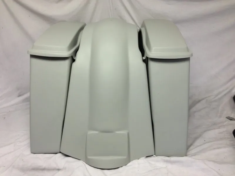 Harley Davidson 6" Softail Heritage Extended Stretched Saddlebags Lids Fender No Cut Out