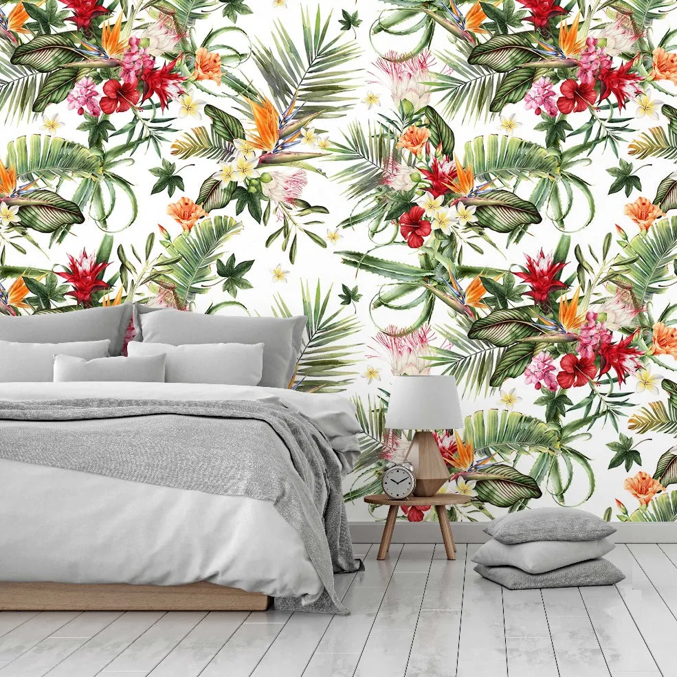 Hawaiian Flora Wallpaper Mural