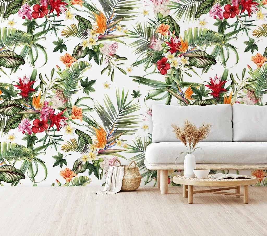Hawaiian Flora Wallpaper Mural