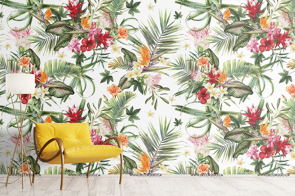 Hawaiian Flora Wallpaper Mural