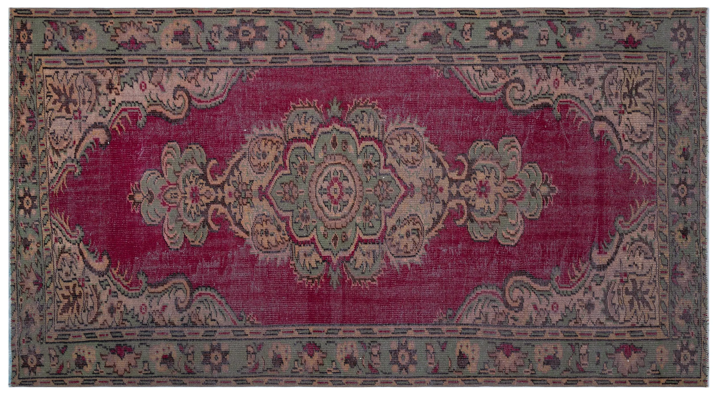 Heritage Over Dyed Vintage Rug 5'2'' x 9'9'' ft 158 x 297 cm