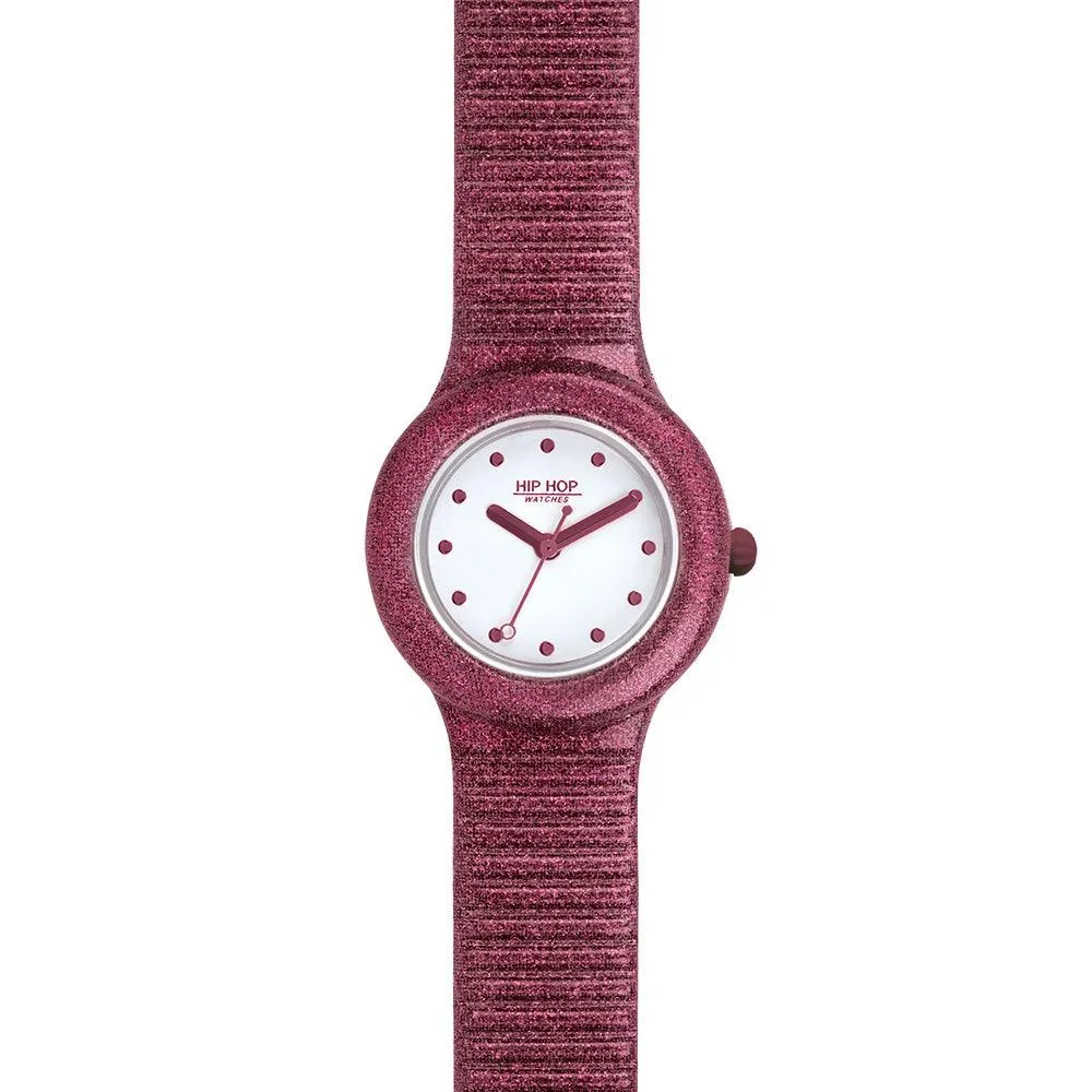 Hip hop bordeaux glitter sparkling mania collection 32mm hwu1022