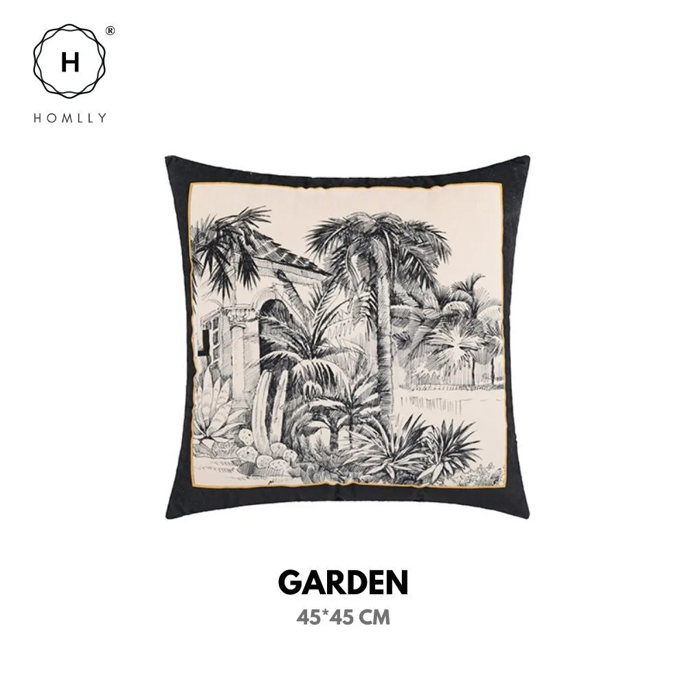 Homlly Botanical Palm Tree Printed Pillow Cushion Cover