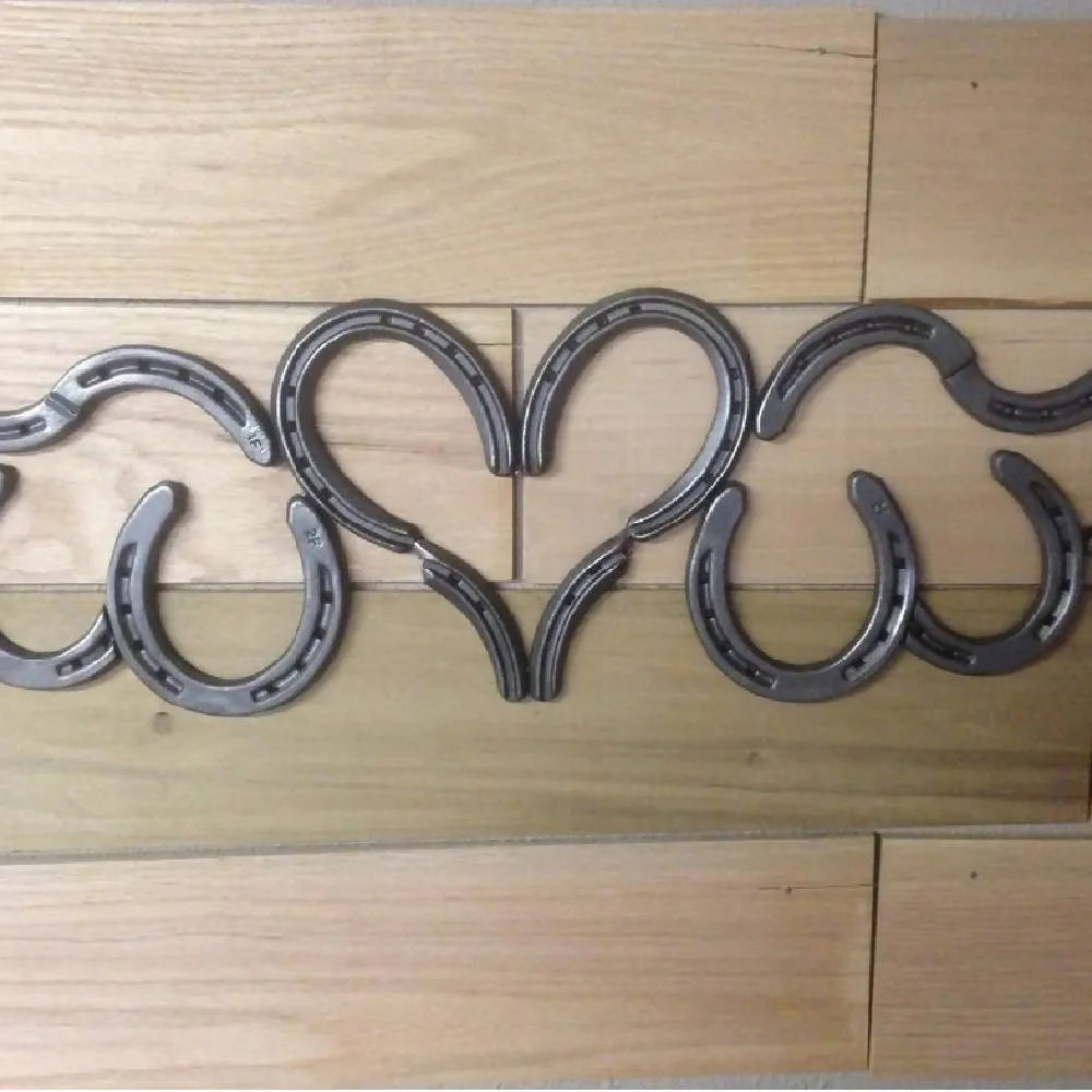 Horseshoe Heart with Wings - Pink and White - The Heritage Forge