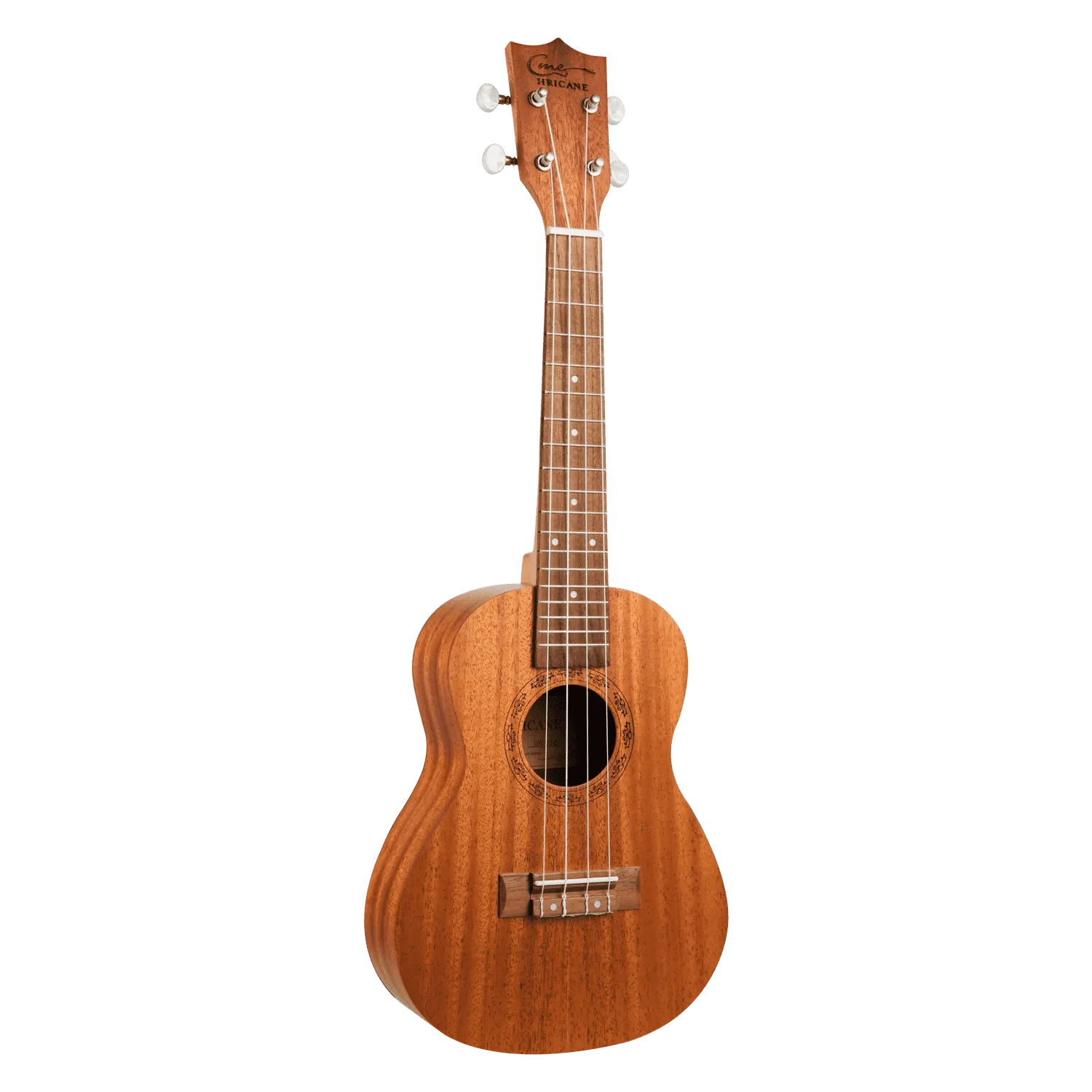 Hricane Mahogany Ukulele 23inch with White string knob