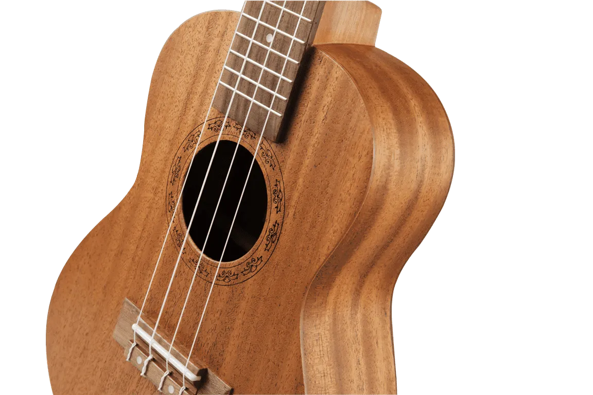 Hricane Mahogany Ukulele 23inch with White string knob