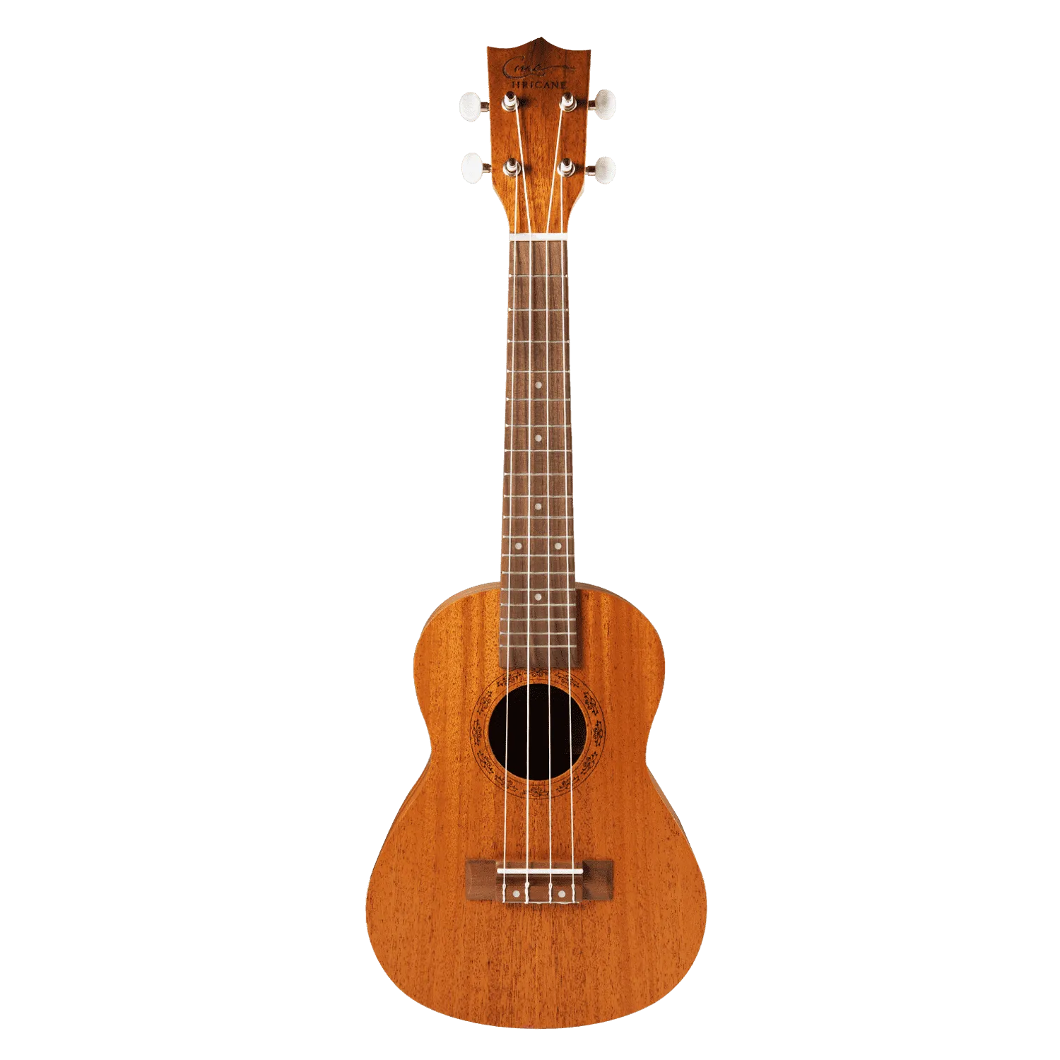 Hricane Mahogany Ukulele 23inch with White string knob