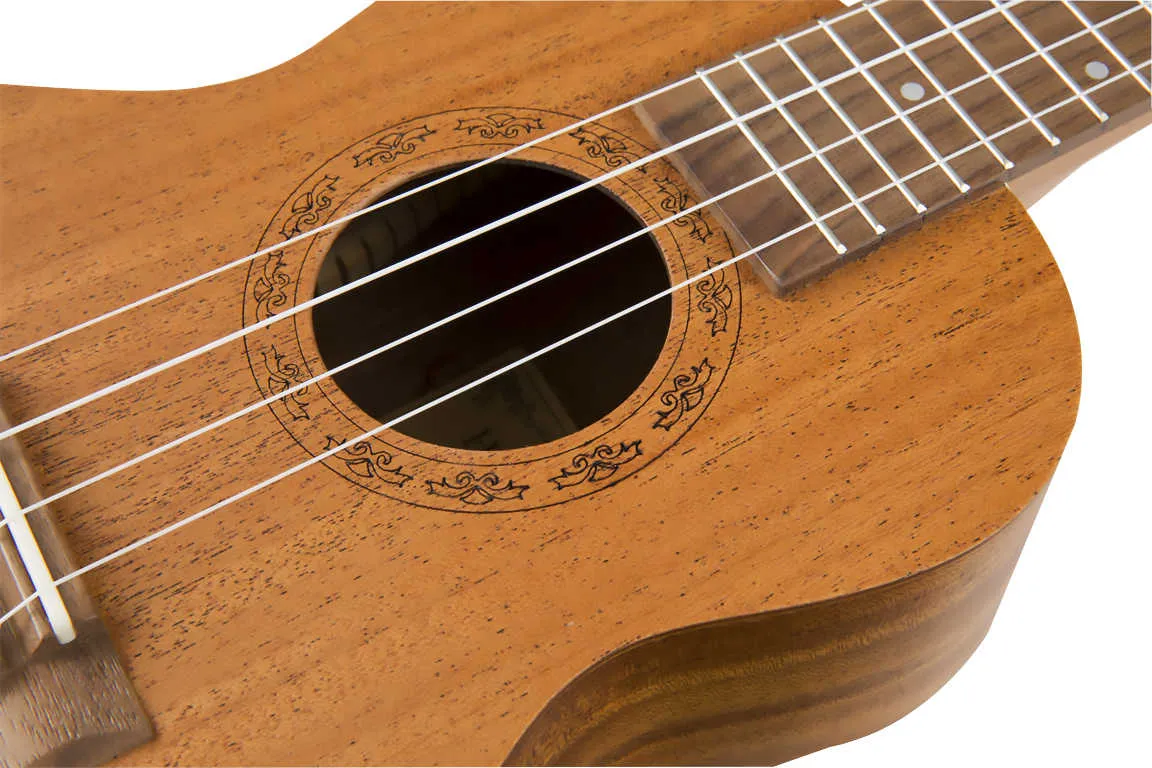 Hricane Mahogany Ukulele 23inch with White string knob