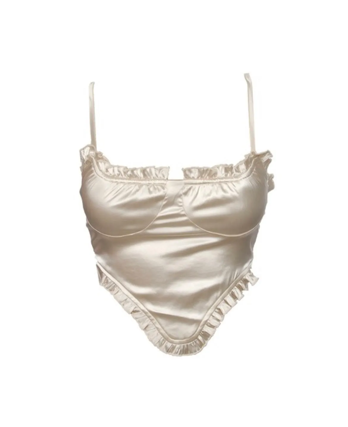 In The Spotlight Satin Crop Top
