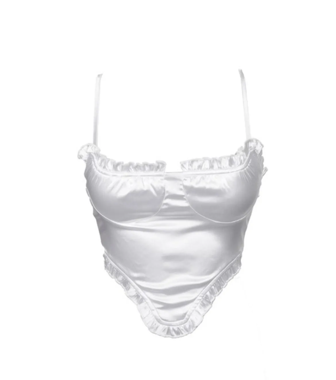 In The Spotlight Satin Crop Top