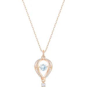 Into the Sky White Rose-Gold Tone Plated Pendant Necklace