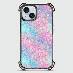 iPhone 14 Case Bounce — Pastel Multicolor Glitter
