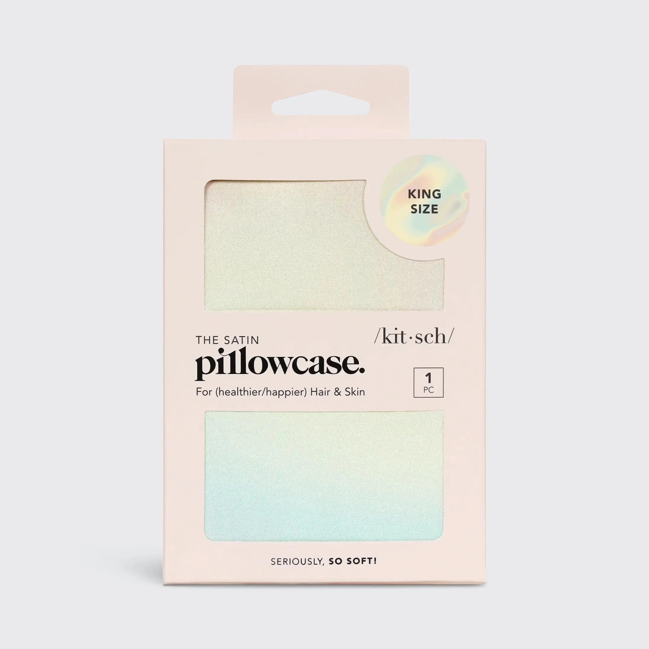 Iridescent Satin Pillowcase- King