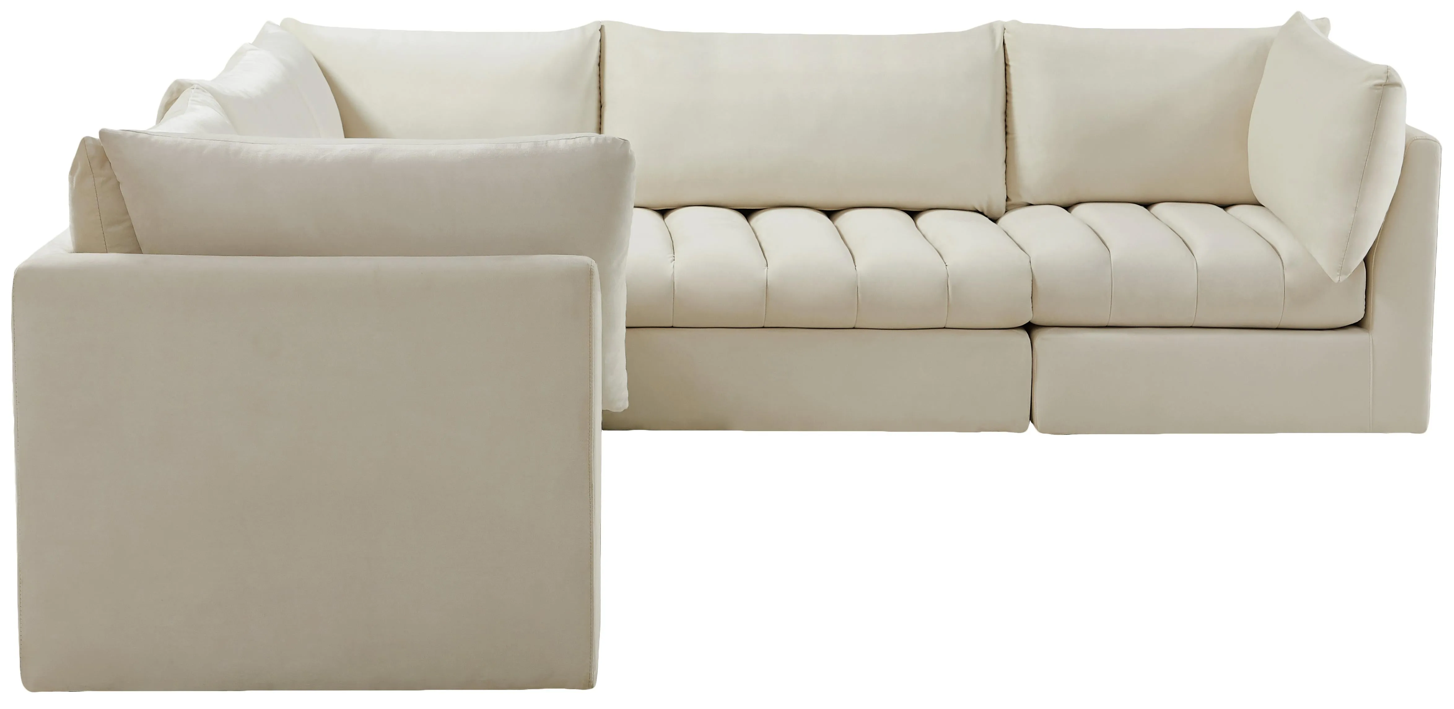 Jacob Cream Velvet Modular Sectional