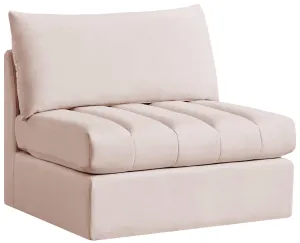 Jacob Pink Velvet Armless