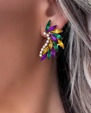 Jazz & Jewels Crystal Inlay Earrings