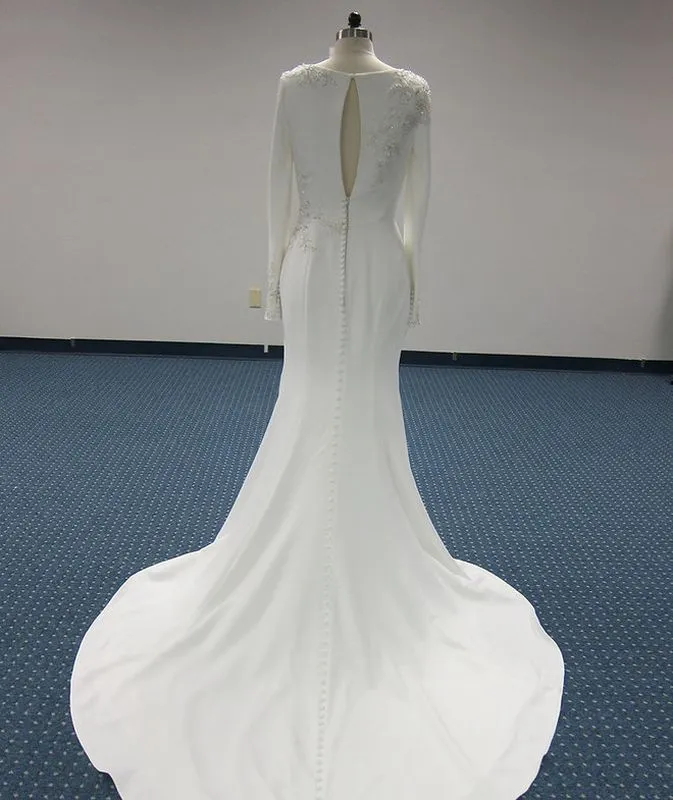 Kenneth Winston Size 8 519 Ivory Gown