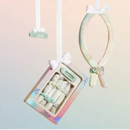 Kitsch: Holiday XL Satin Heatless Styling & Flat Lay Claw Set