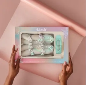 Kitsch: Holiday XL Satin Heatless Styling & Flat Lay Claw Set