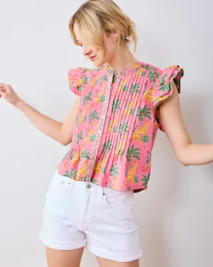 Leopard Mirage - Katie Blouse - Pink Palace