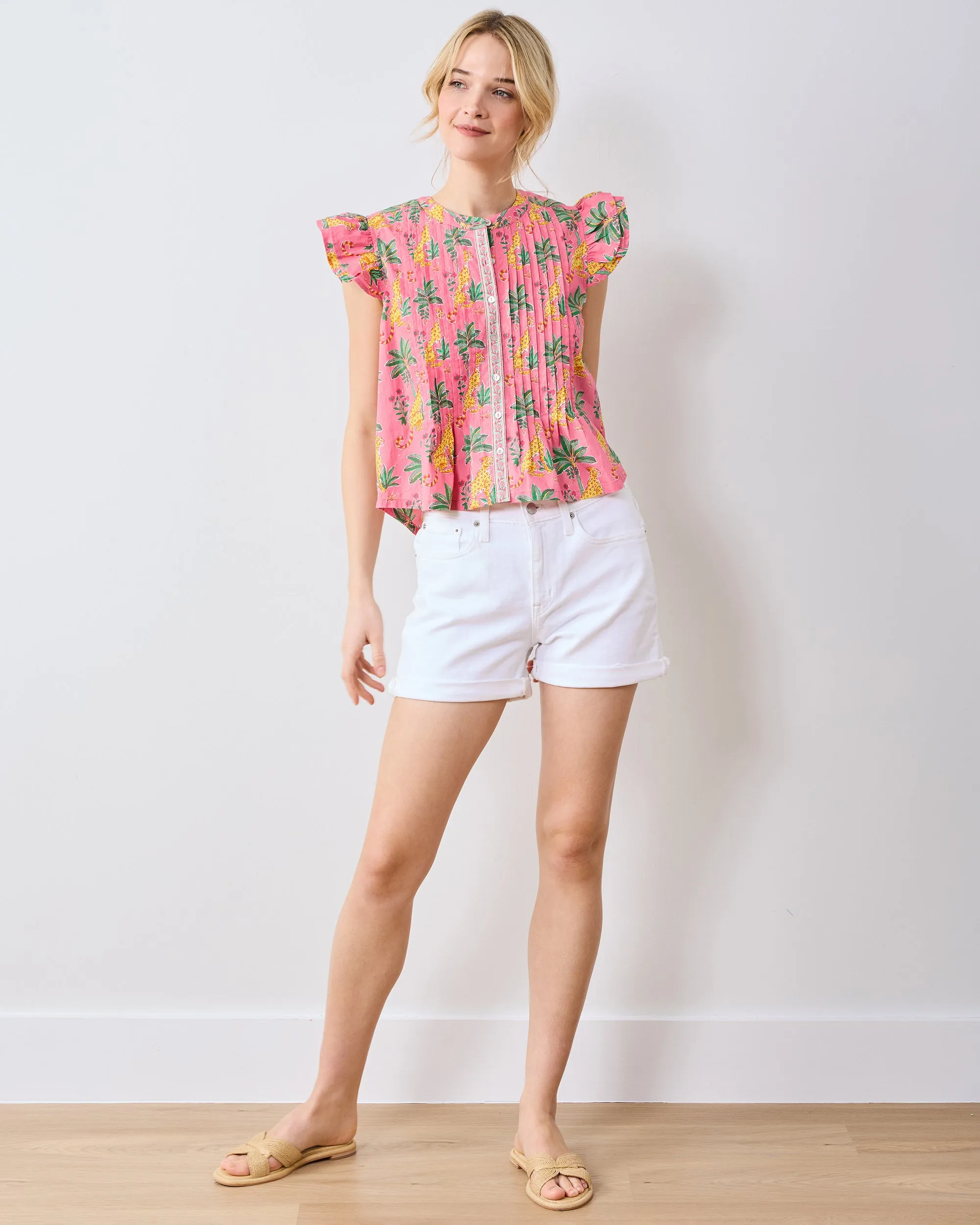 Leopard Mirage - Katie Blouse - Pink Palace