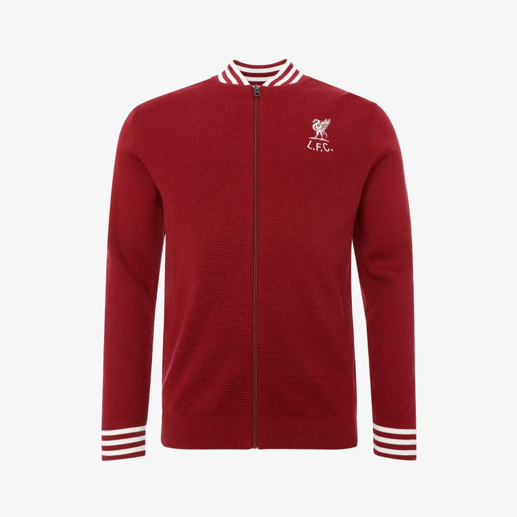 LFC Mens Heritage Red Shankly Knit Zip Through