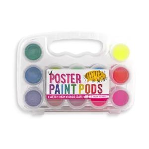 Lil Paint Pods Neon & Glitter Poster Paint - Set of 12