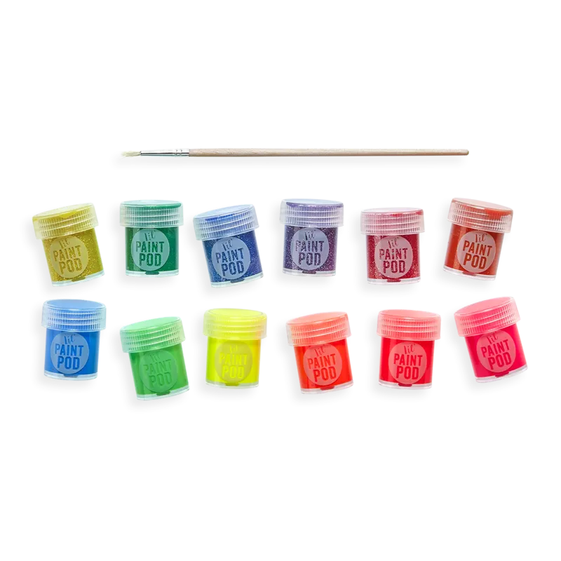 Lil Paint Pods Neon & Glitter Poster Paint - Set of 12
