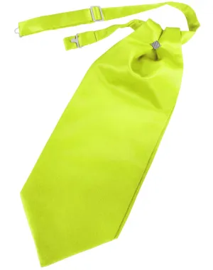Lime Solid Satin Kids Cravat