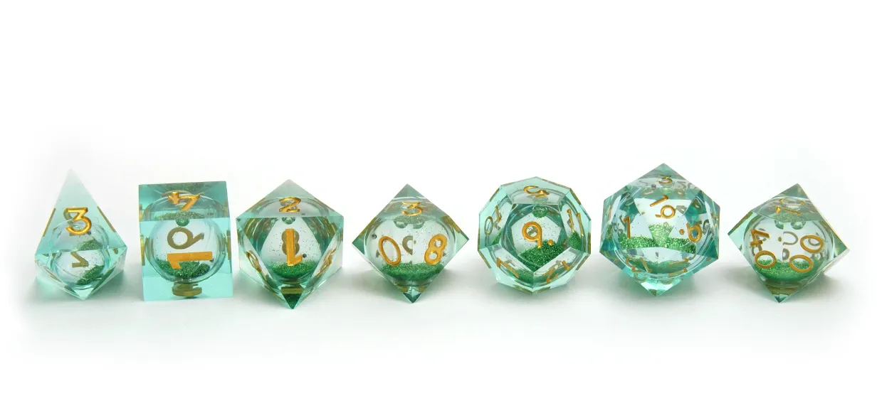 Liquid Core Dice - Green