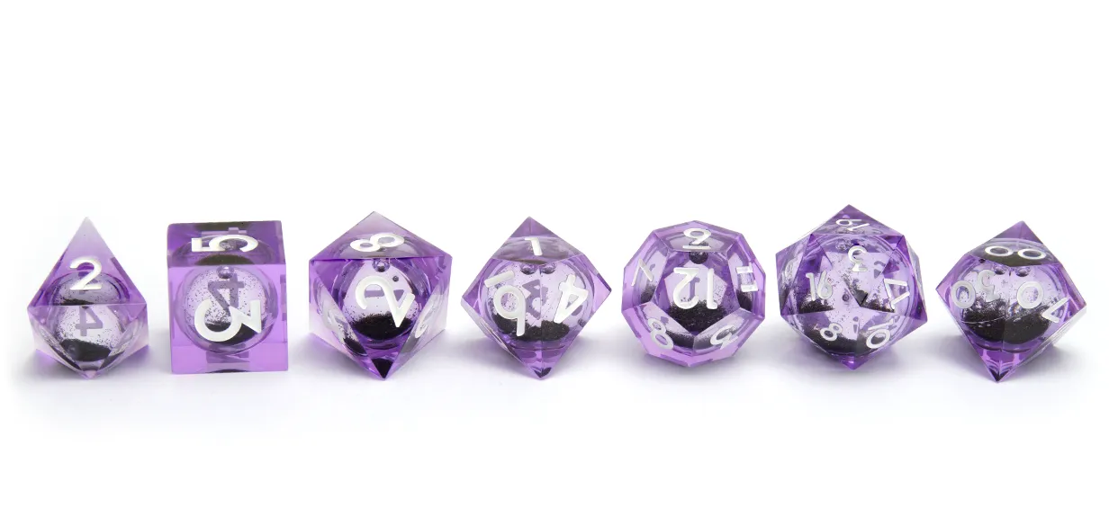 Liquid Core Dice - Purple