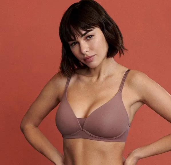 Louie non-wired 0122094 - Satin Taupe