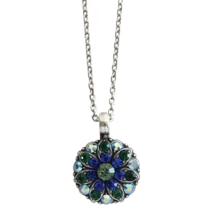 Mariana "Capri" Guardian Angel Silver Plated Pendant Crystal Necklace, 5212 17