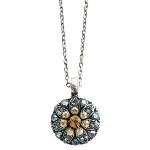 Mariana "Moon Drops" Guardian Angel Silver Plated Pendant Crystal Necklace, 5212 216-3