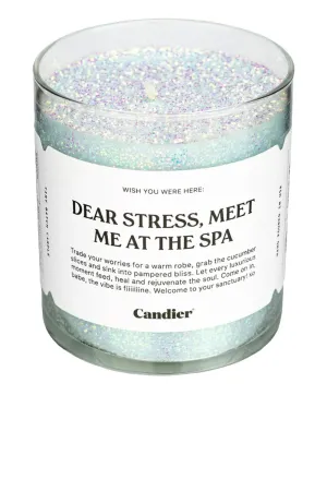 Meet Me at the Spa Glitter Candle